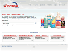 Tablet Screenshot of cpindustries.ca
